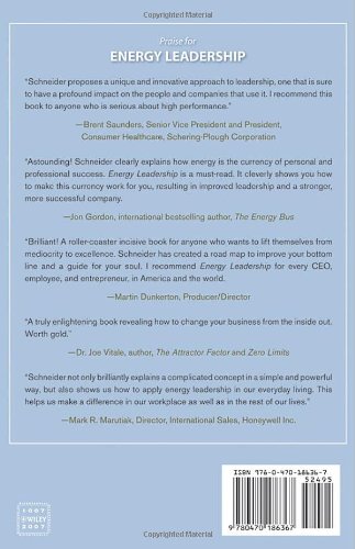 "Energy Leadership" by Bruce D. Schneider